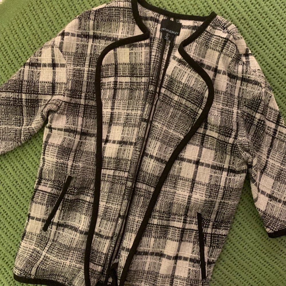Plaid Soft Close Cardigan